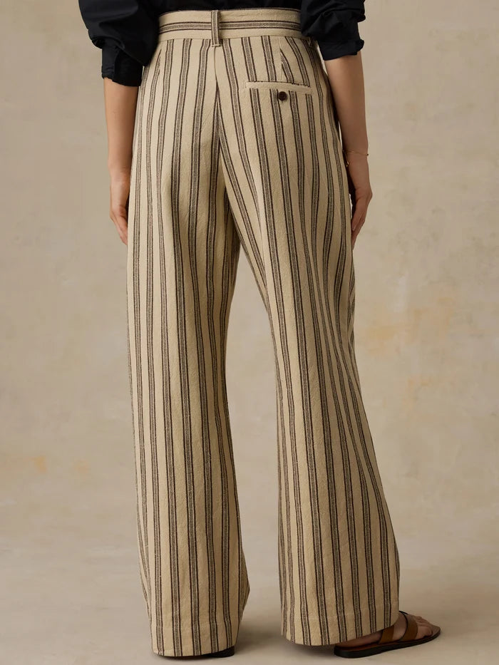 Summit Pleated Pant - Treeline Stripe