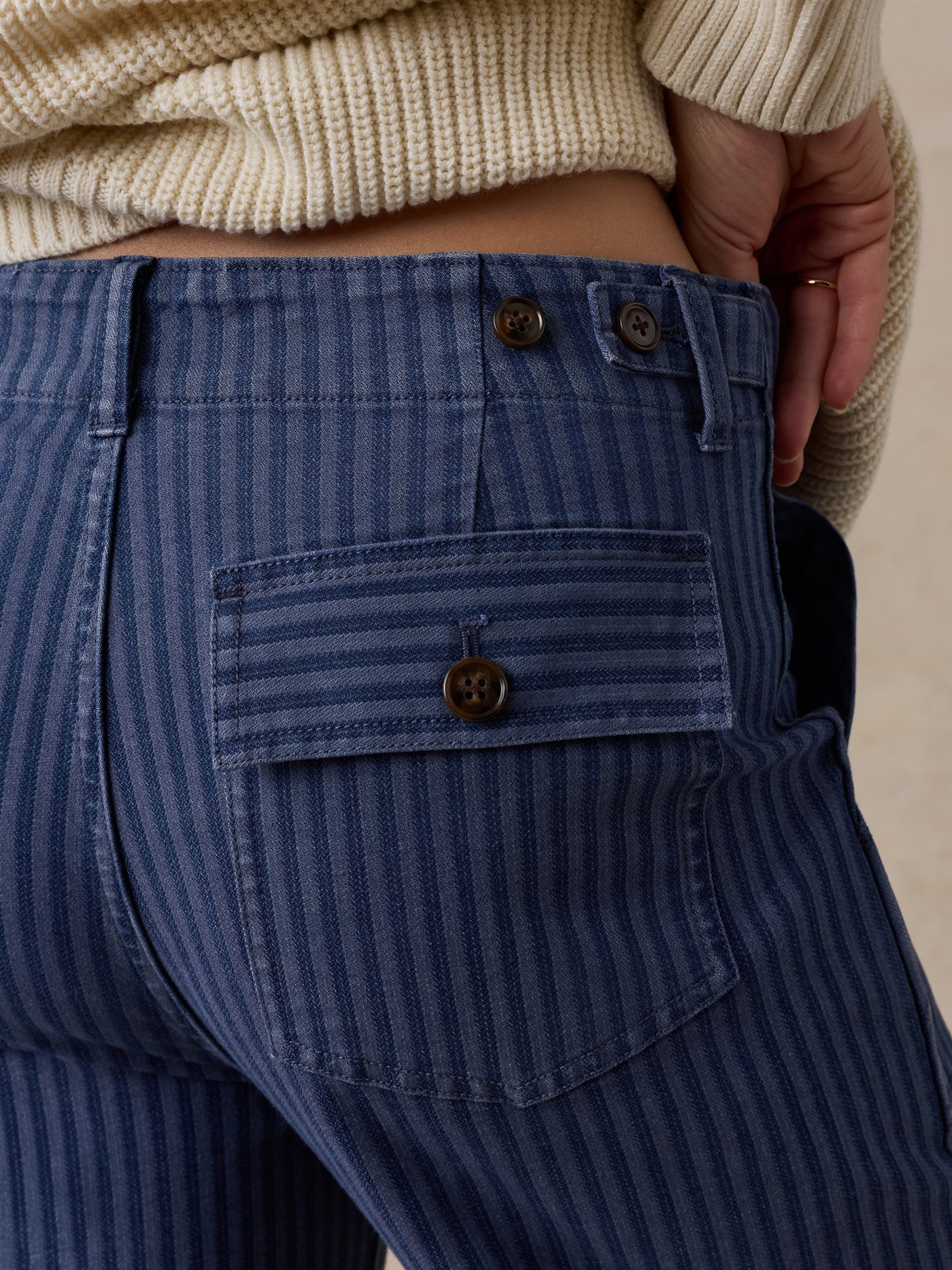 Topsail Utility Pant - Riverline Stripe
