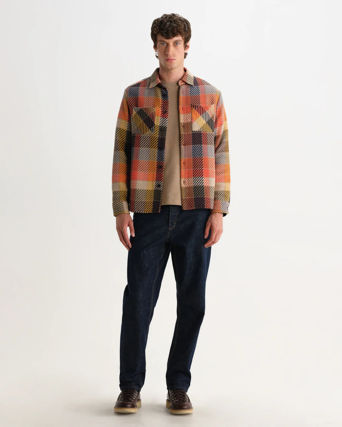 Whiting - Orange Pike Check Overshirt