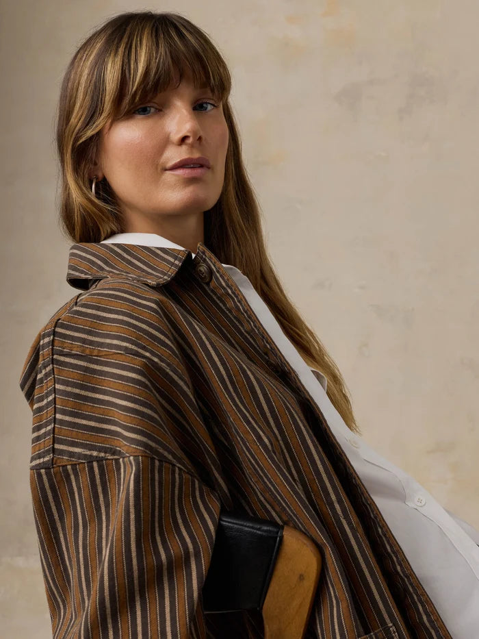 Twill Tide Chore Jacket - Maple Cove Stripe