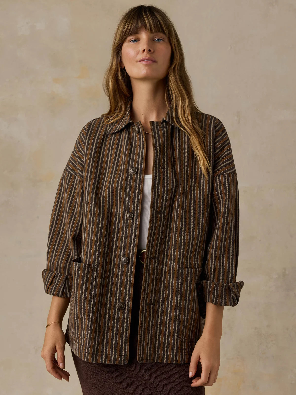 Twill Tide Chore Jacket - Maple Cove Stripe