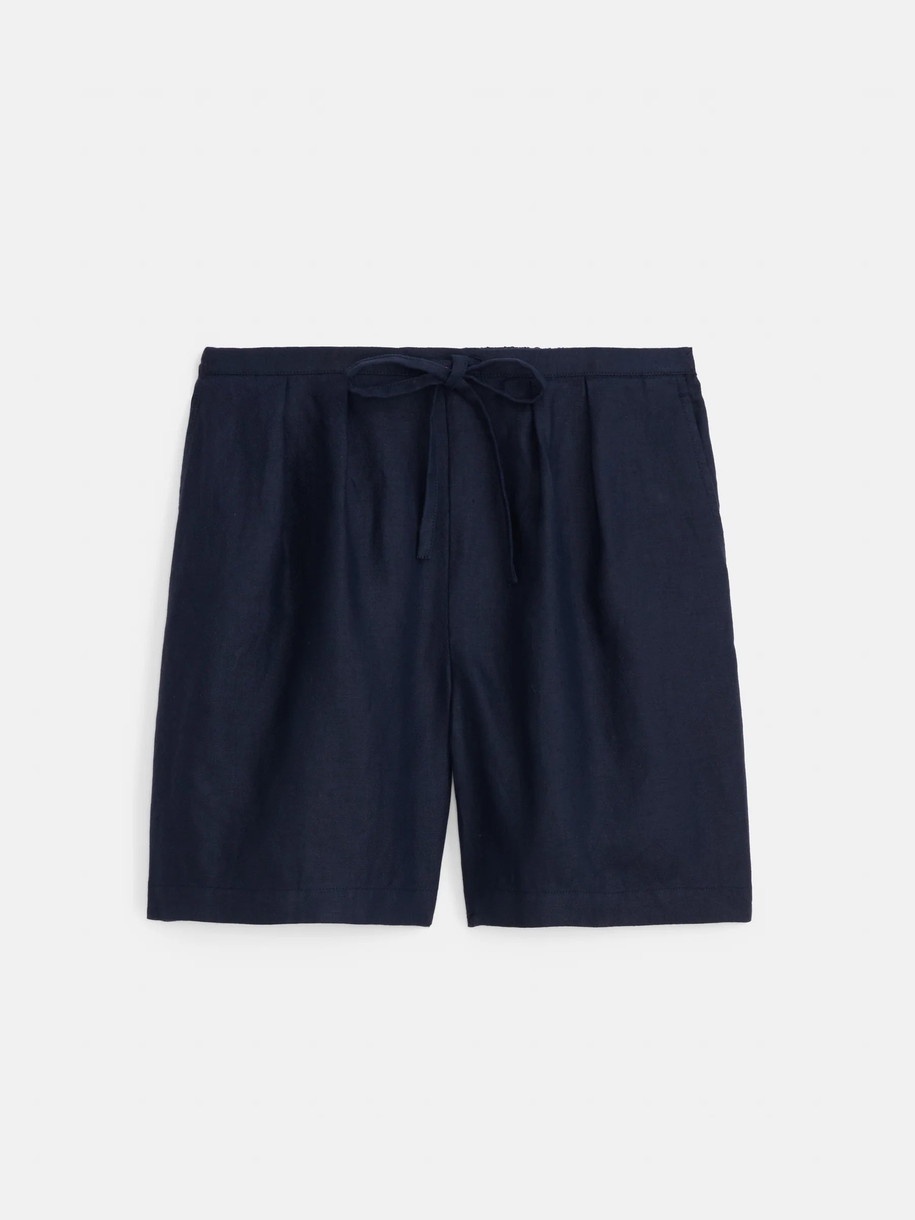 Hudson Short in Linen - Dark Navy
