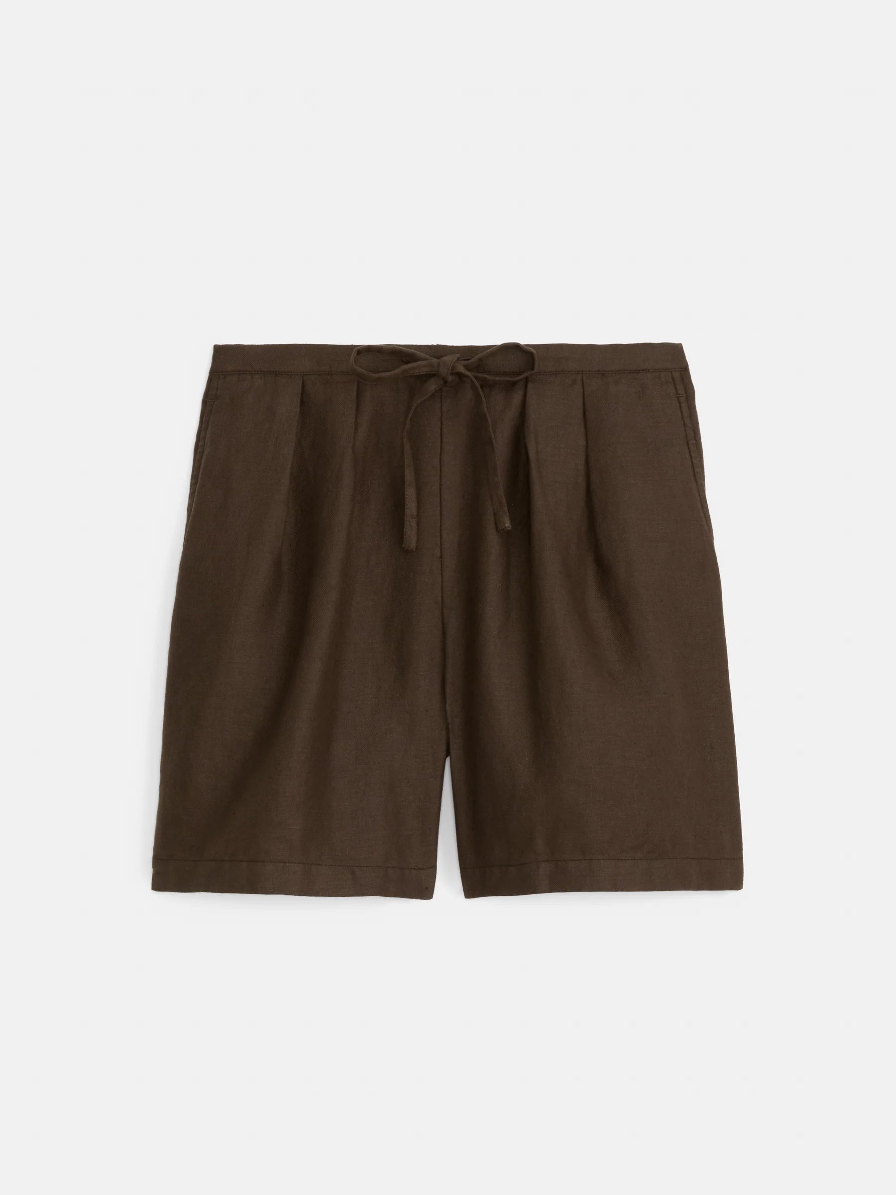 Hudson Short in Linen - Roasted Bean