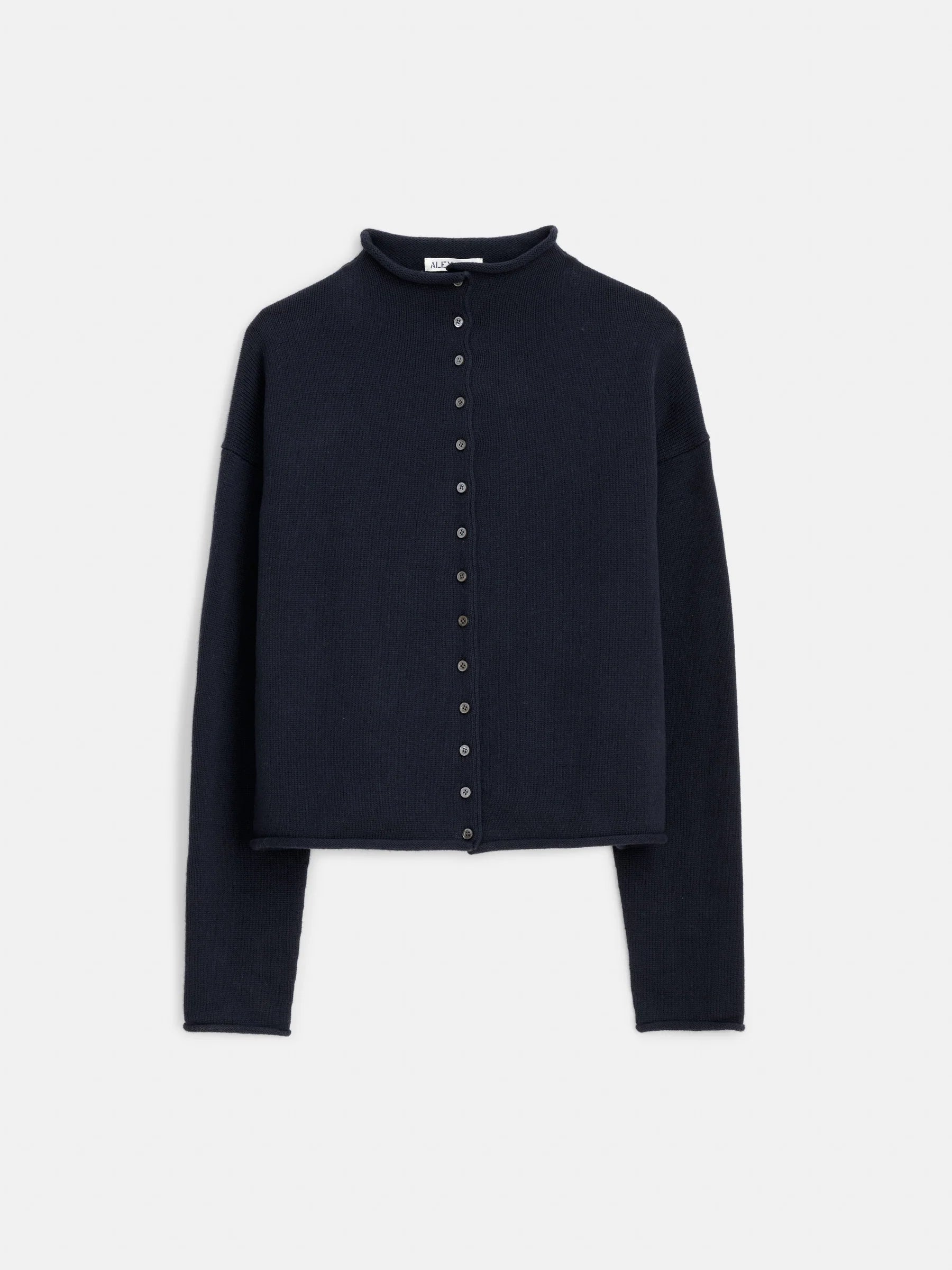 Taylor Cardigan in Cotton Cashmere - Navy