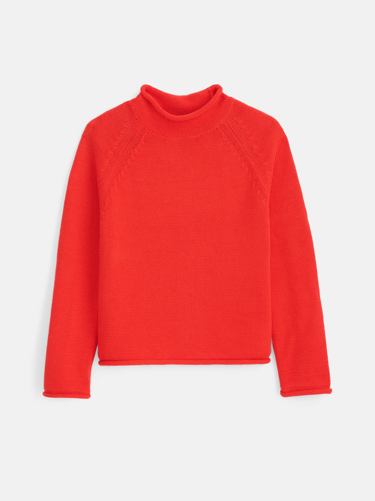 Eastport Rollneck in Cotton - Roma Tomato
