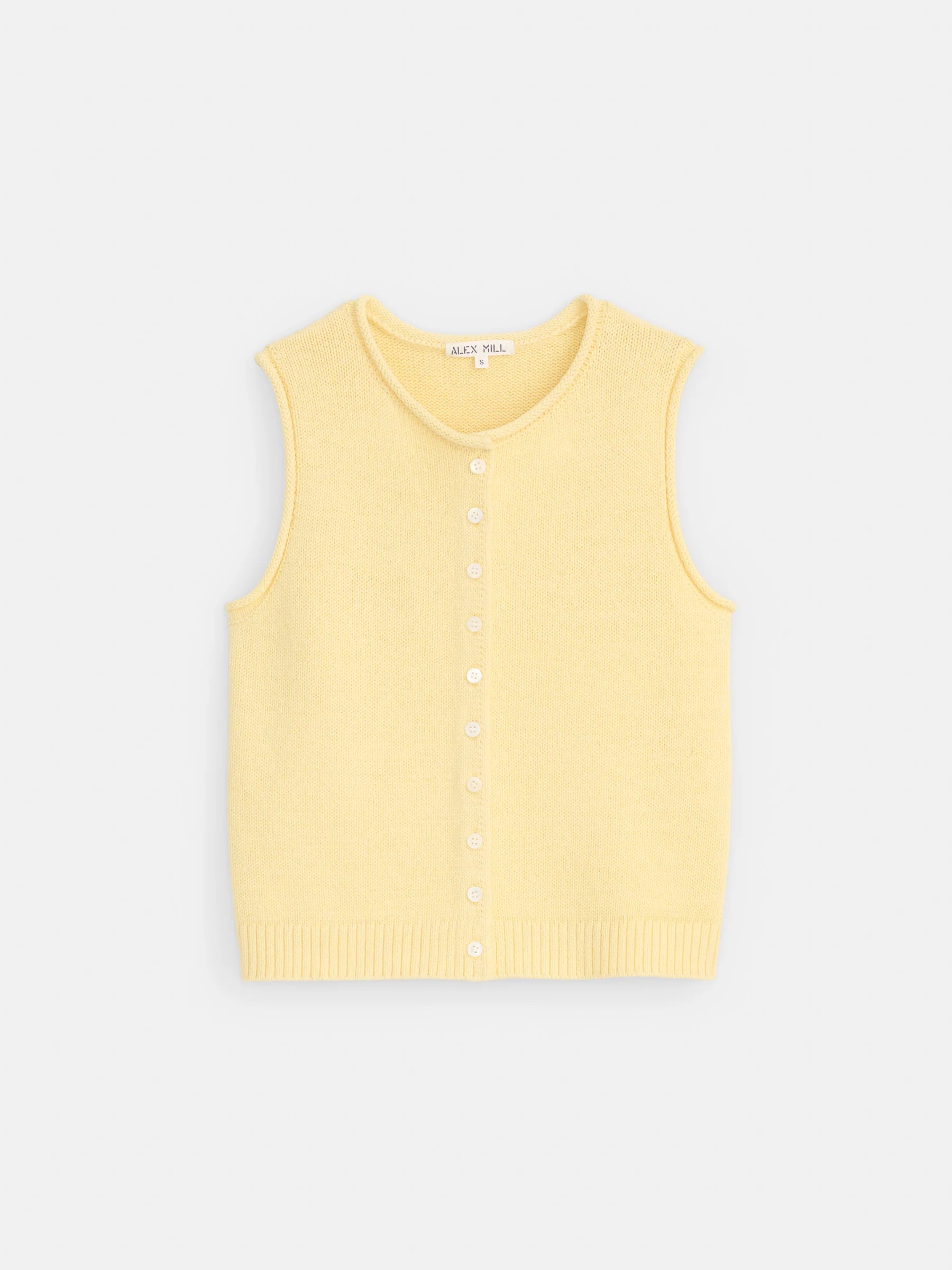 Taylor Vest in Cotton - Double Cream