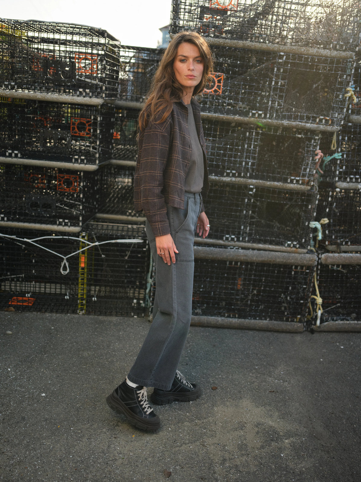 River Pant in Organic Cotton - Graphite