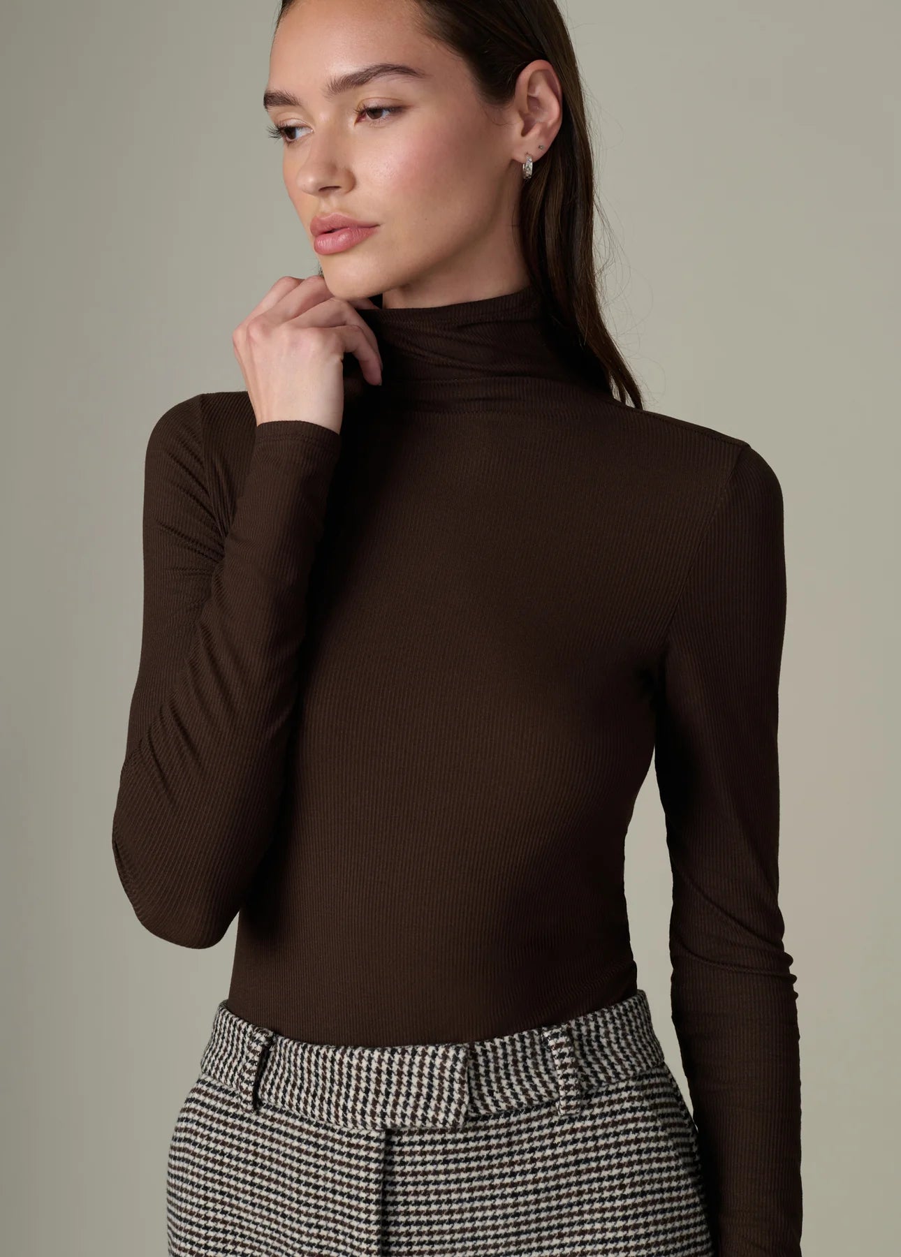 The Tony Long Sleeve Top - Dark Chocolate