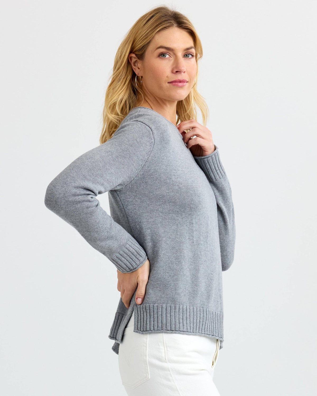 Everyday Cotton Crew - Stone