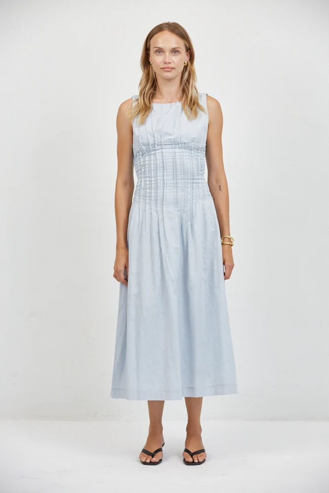 Hayden Dress - Sky Blue