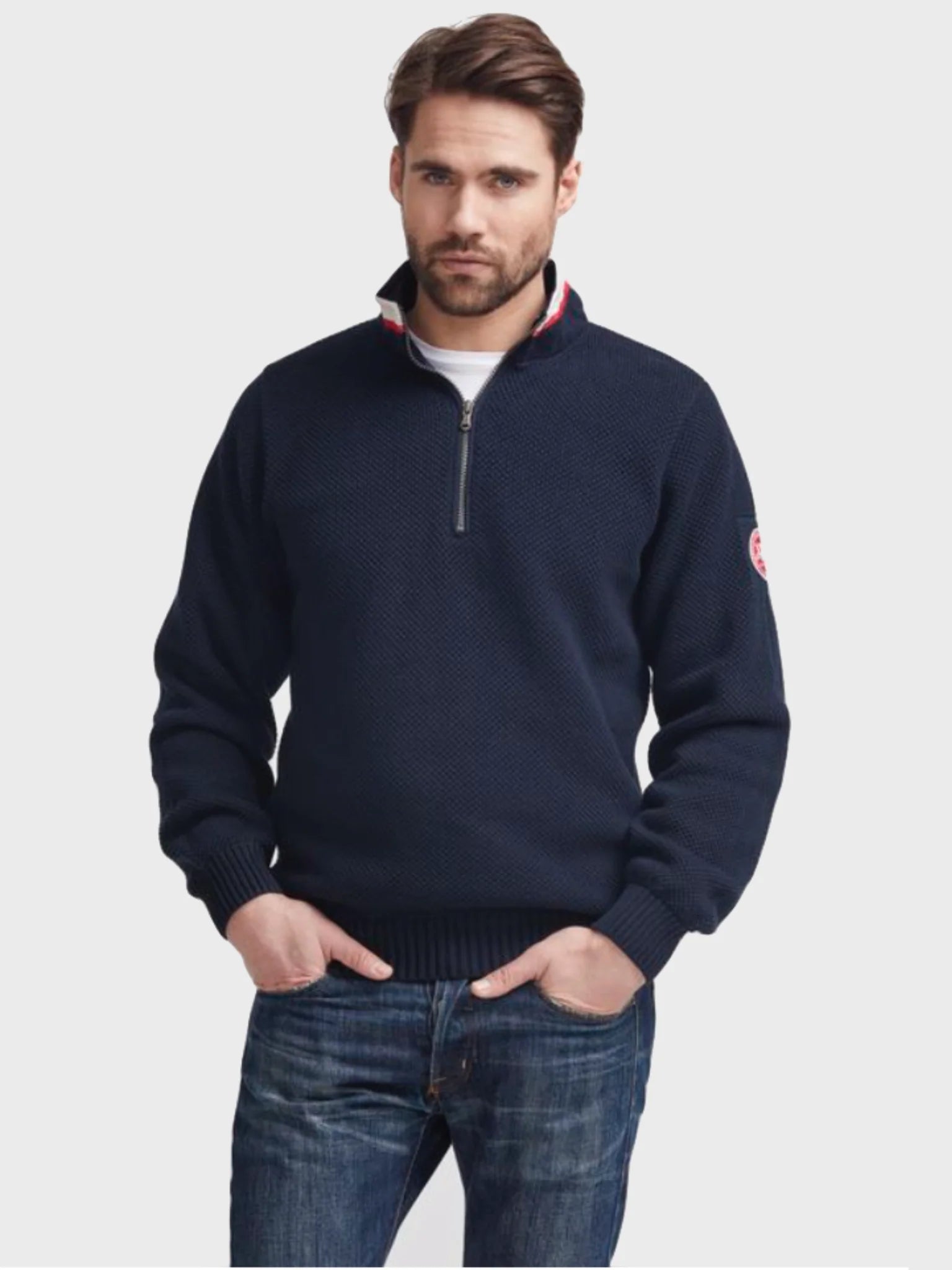 Classic Windproof Sweater - Navy