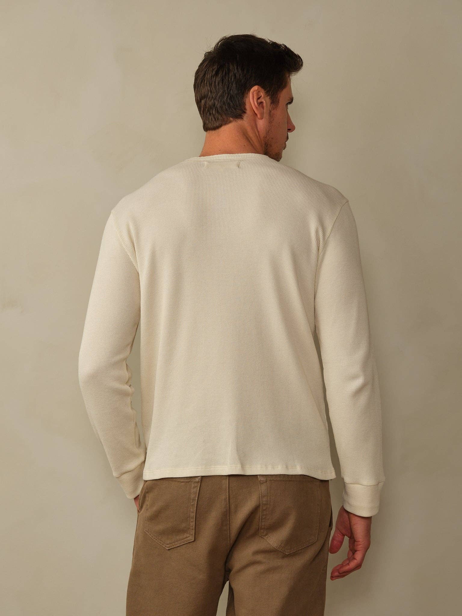 Men's Crosby Organic Cotton Waffle Henley