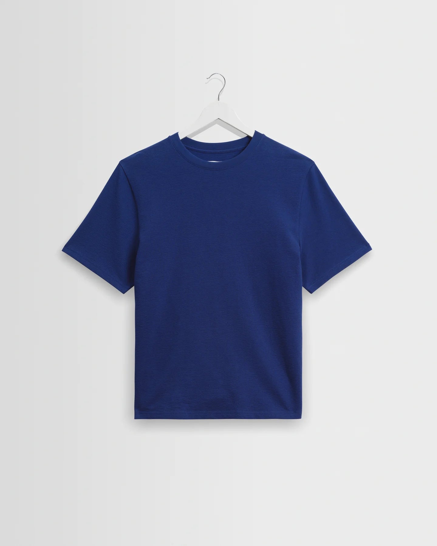 Dean Textured Organic Cotton T-Shirt - Cobalt