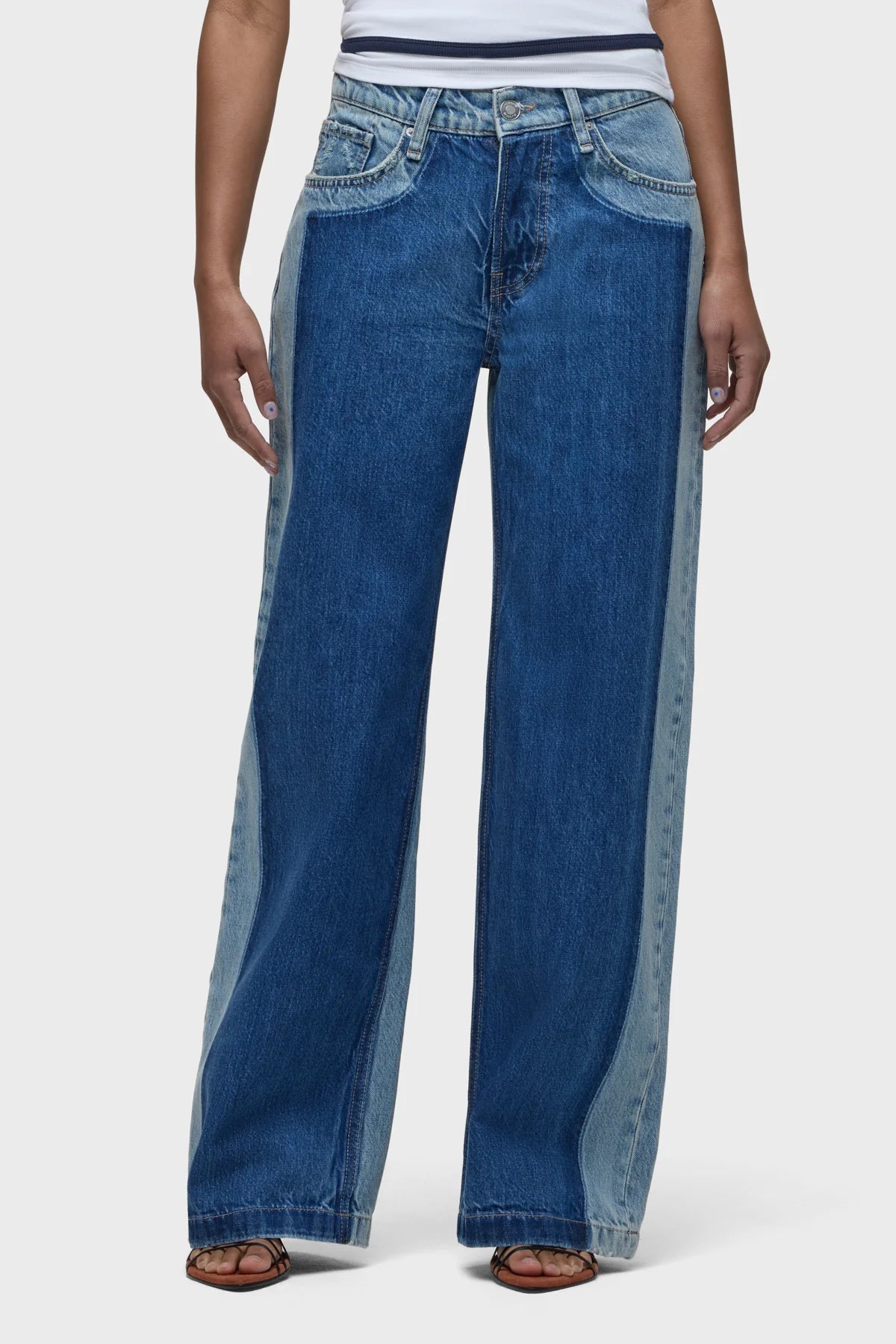 Rylee Low-Rise Loose Pant with Patch - Double Take