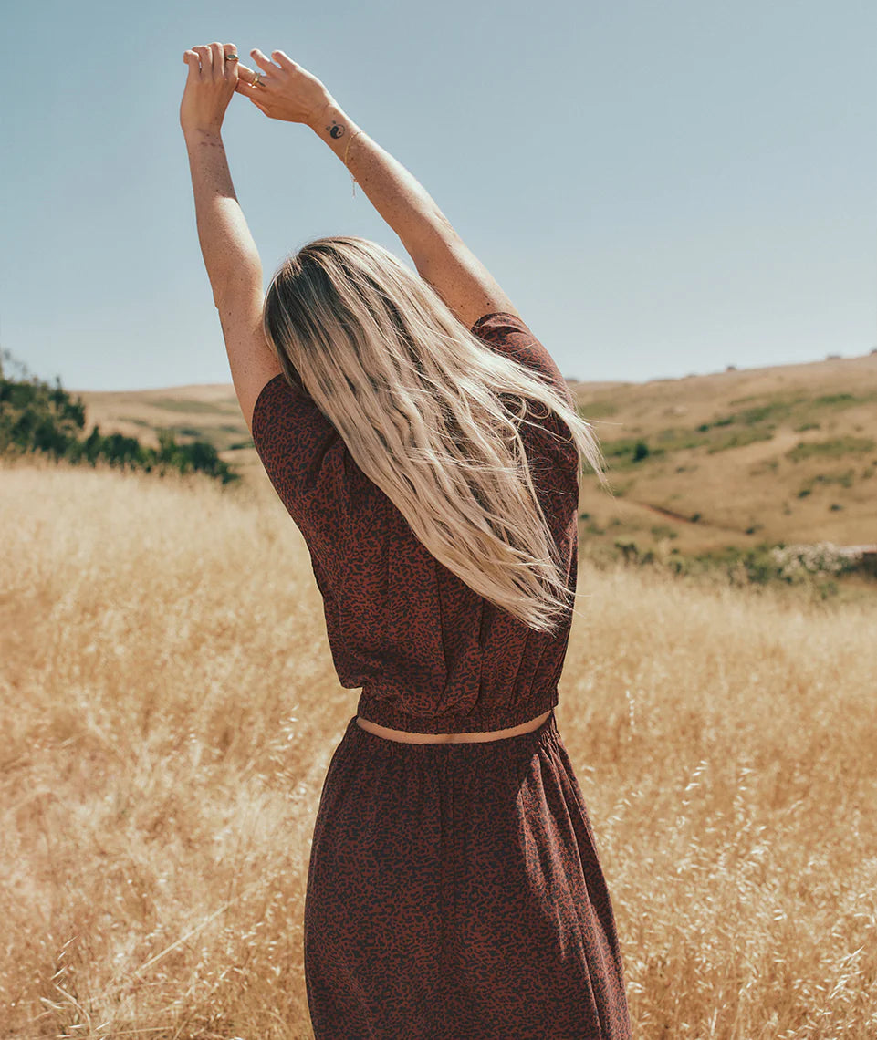 Charlotte Midi Dress - Deep Cheetah