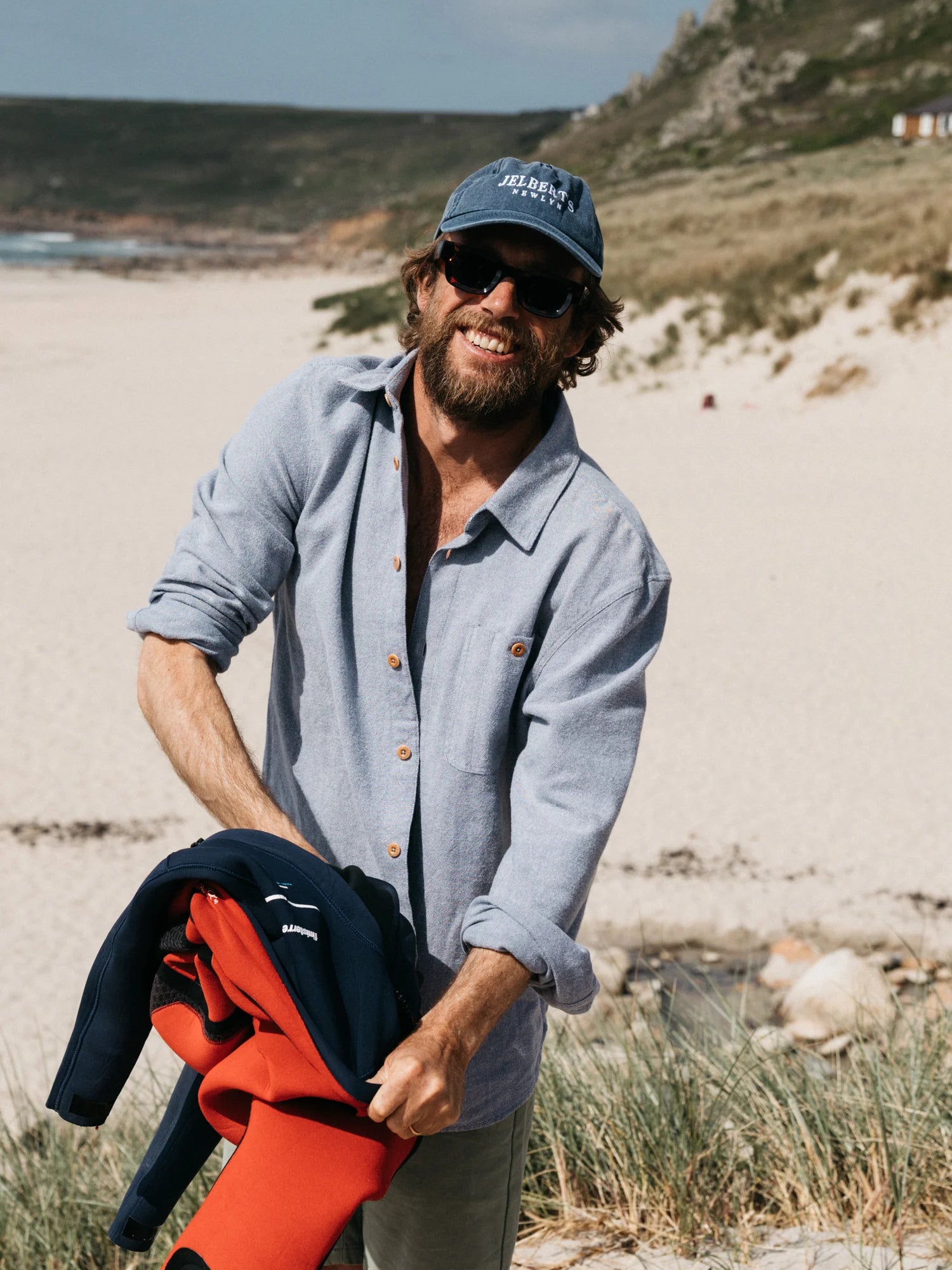Men's Gylly Shirt - Indigo Dobby