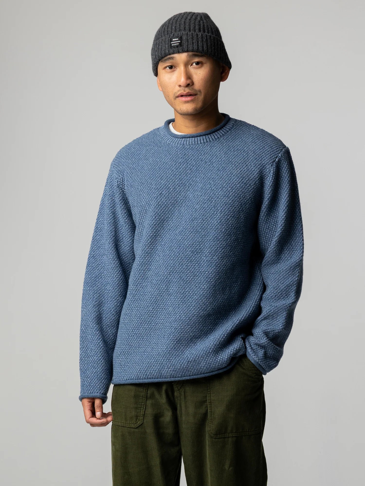 Men's Finisterre Barents Sweater - Denim