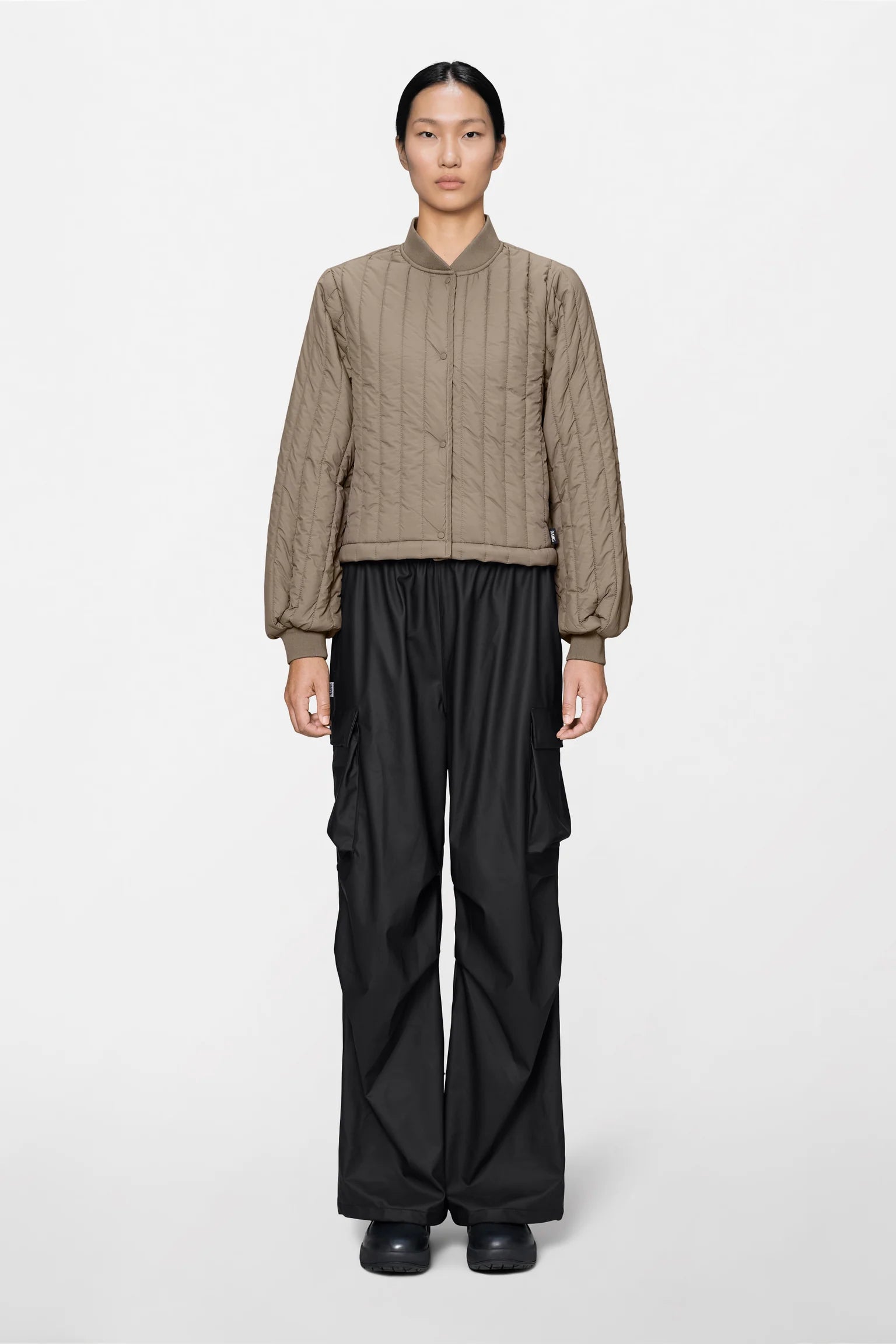 Banja Liner Bomber W Jacket - Cinder