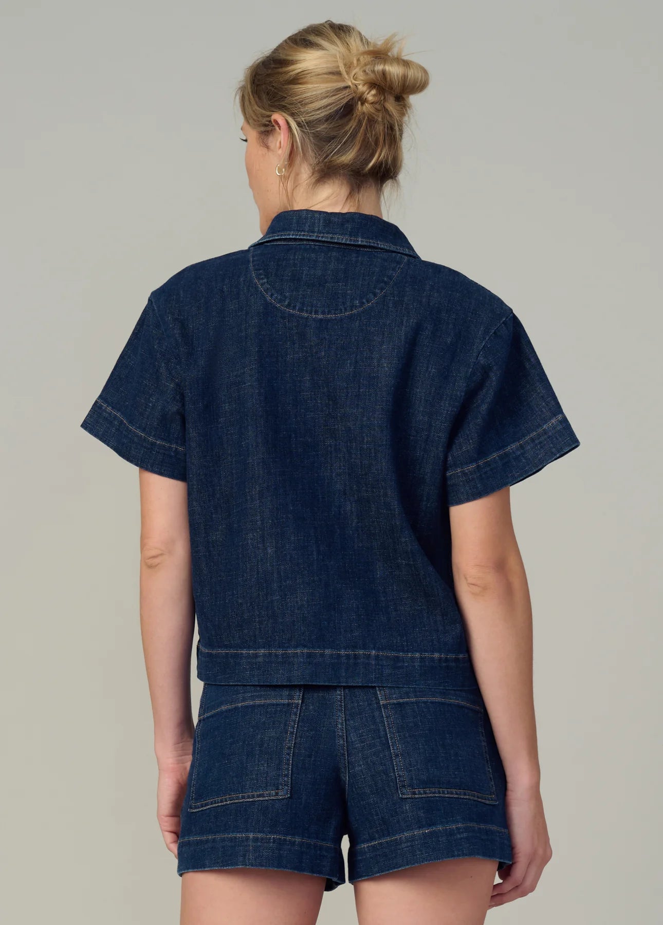 THE LILLIAN DENIM POPOVER SHIRT