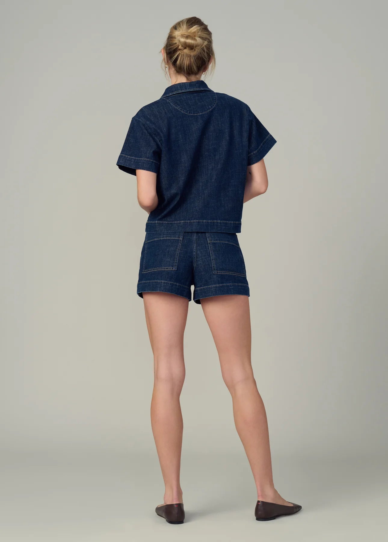 THE LILLIAN DENIM POPOVER SHIRT