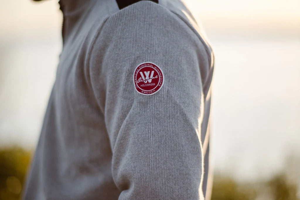 Gregor 1/4 Zip Windproof Cotton - Light Grey