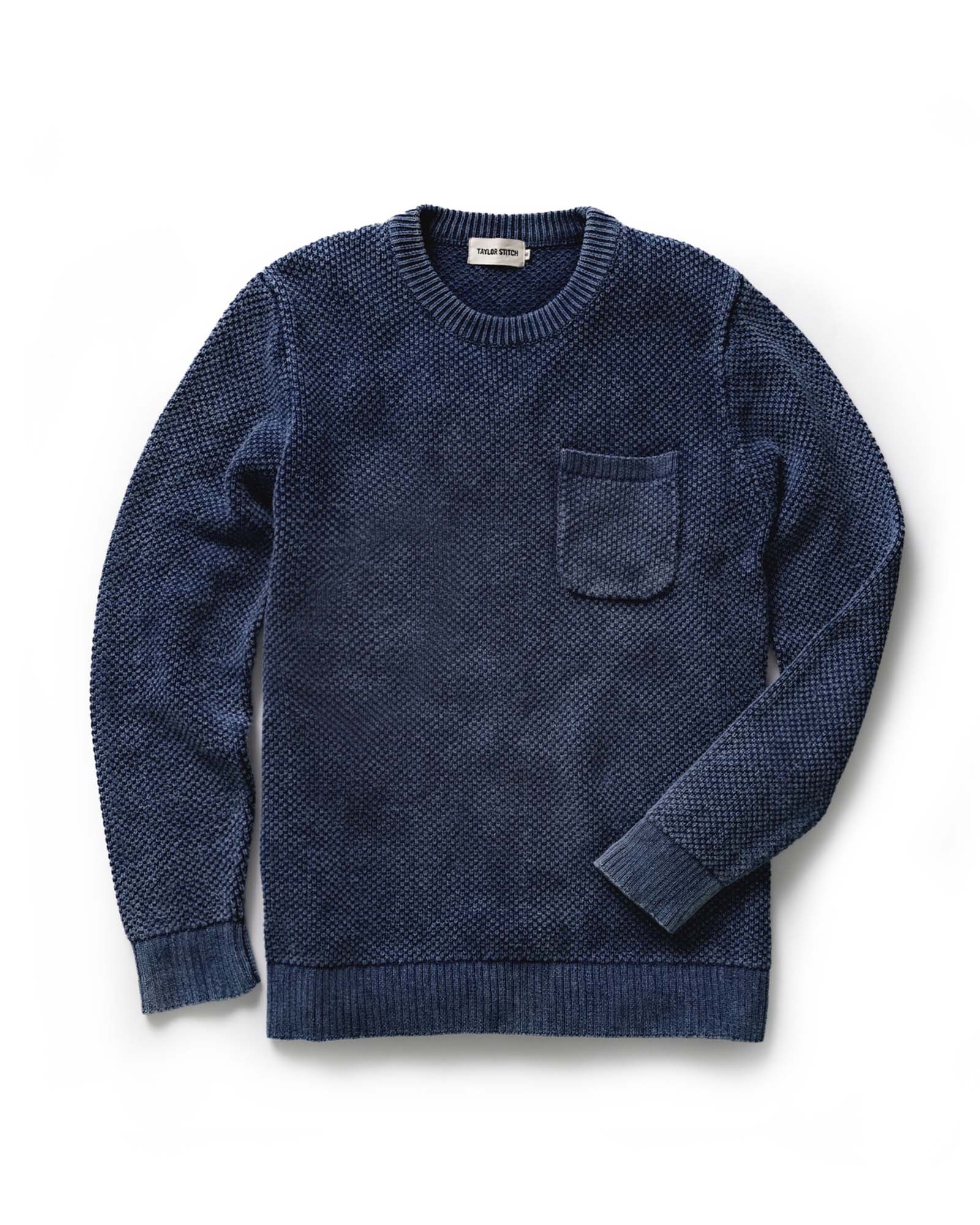 Crawford Crew Sweater - Washed Indigo