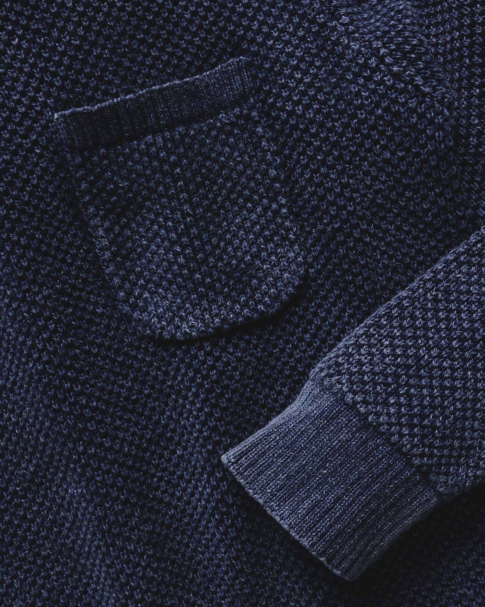 Crawford Crew Sweater - Washed Indigo