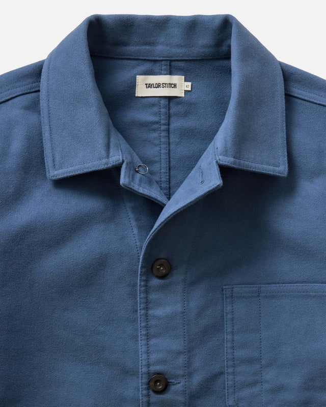 The Ojai Jacket - French Blue Moleskin