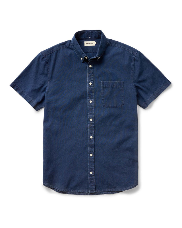 The Short Sleeve Jack - Rinsed Indigo Oxford