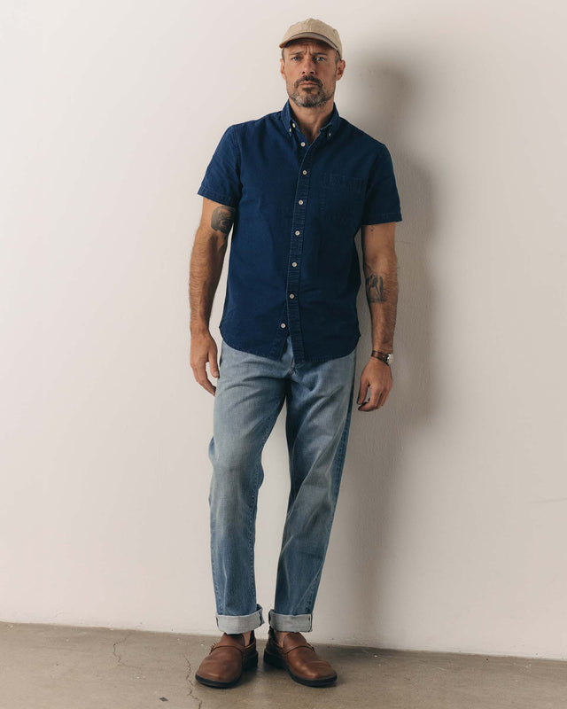 The Short Sleeve Jack - Rinsed Indigo Oxford