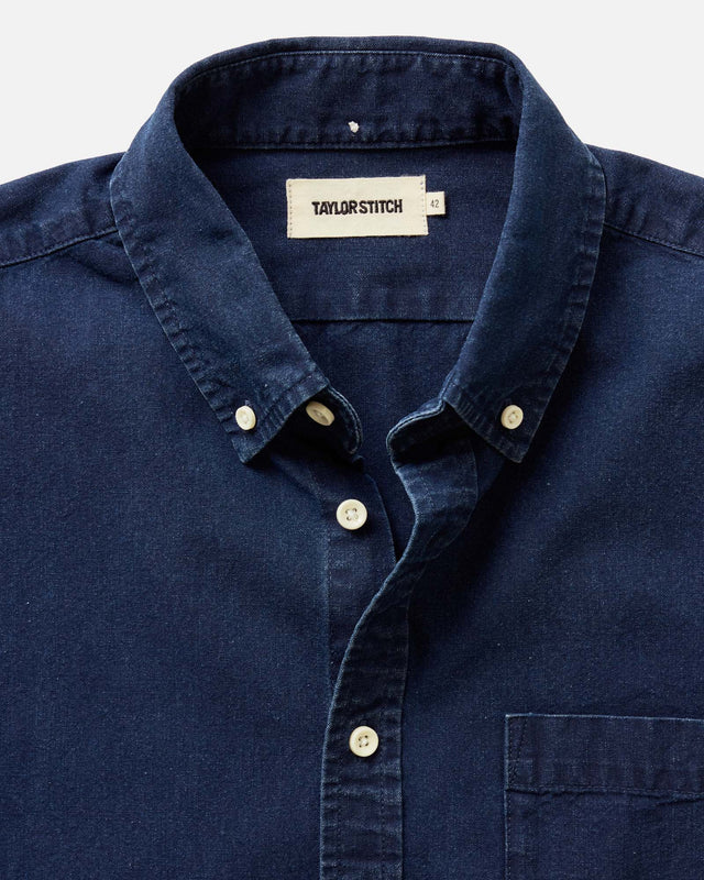 The Short Sleeve Jack - Rinsed Indigo Oxford