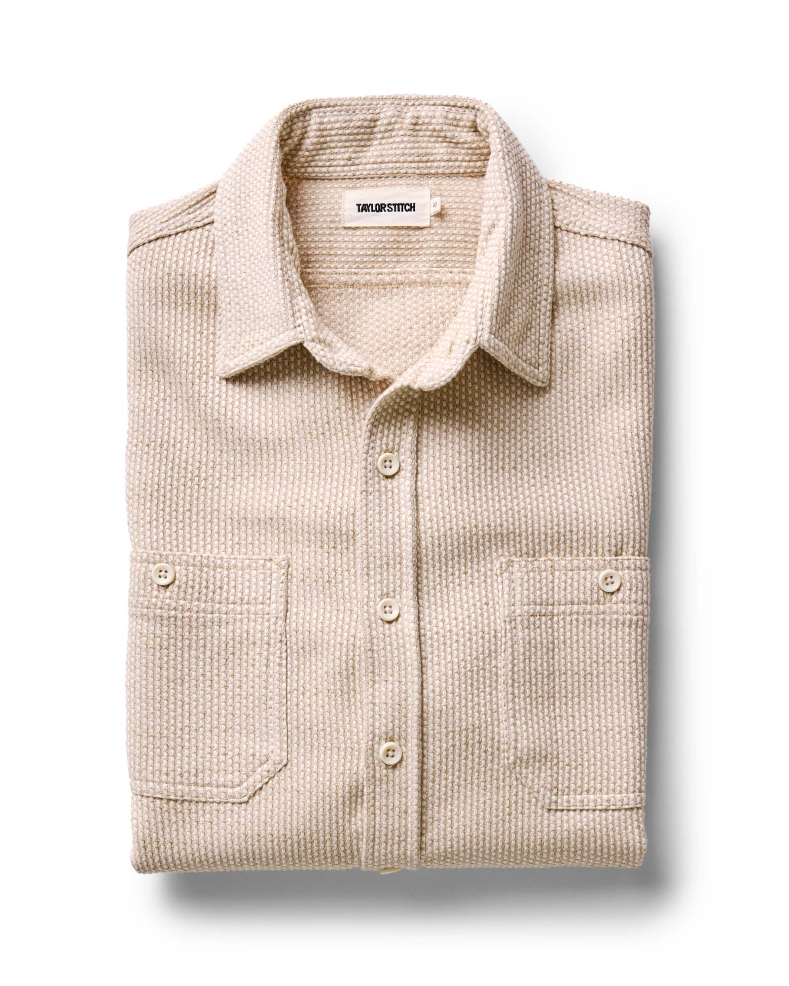 The Utility Shirt in Natural Sashiko