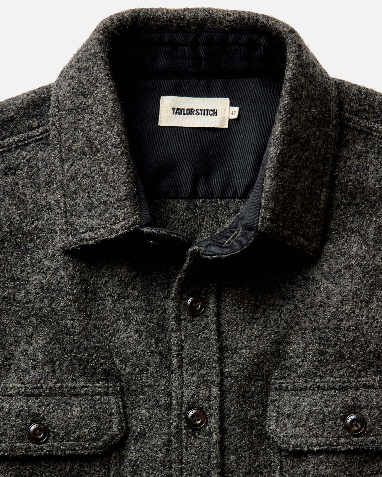 The Connor Overshirt - Heather Olive Branch