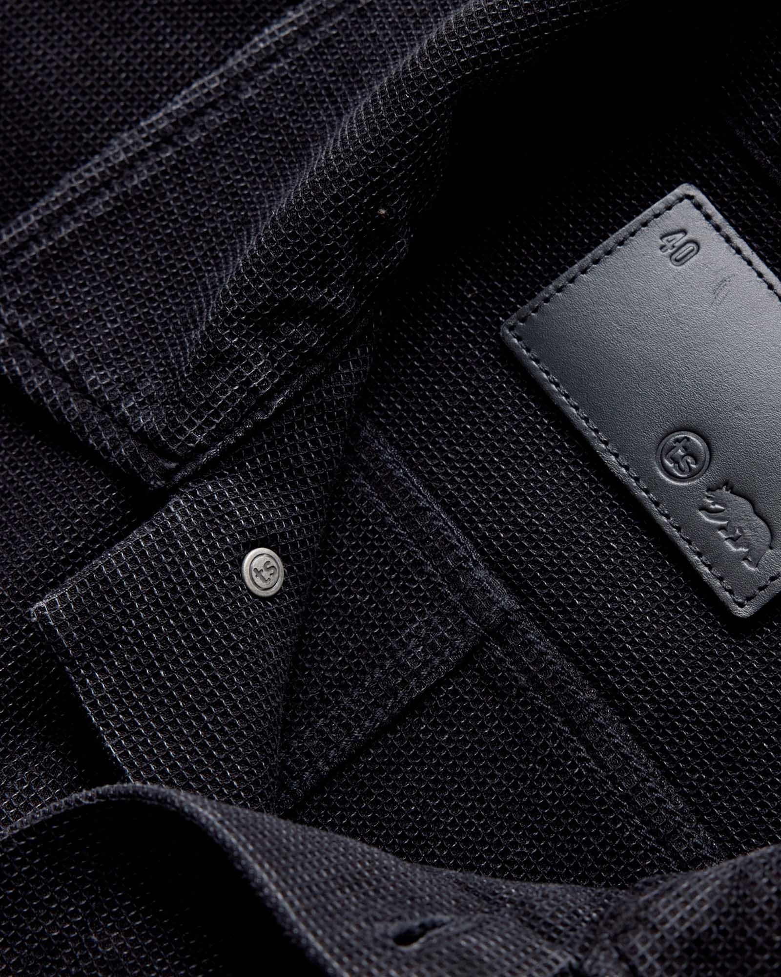 The Long Haul Jacket in Black Indigo Waffle