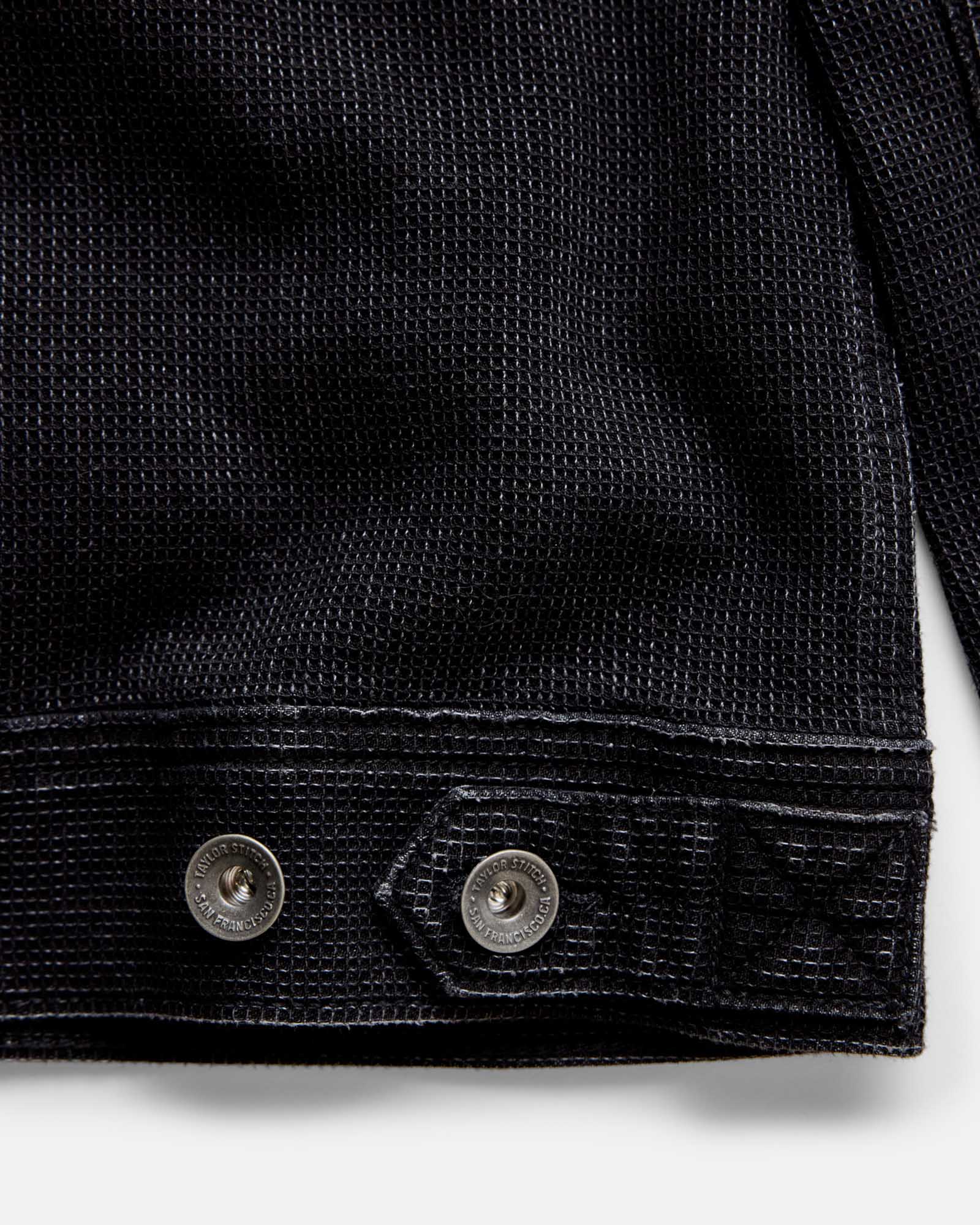 The Long Haul Jacket in Black Indigo Waffle