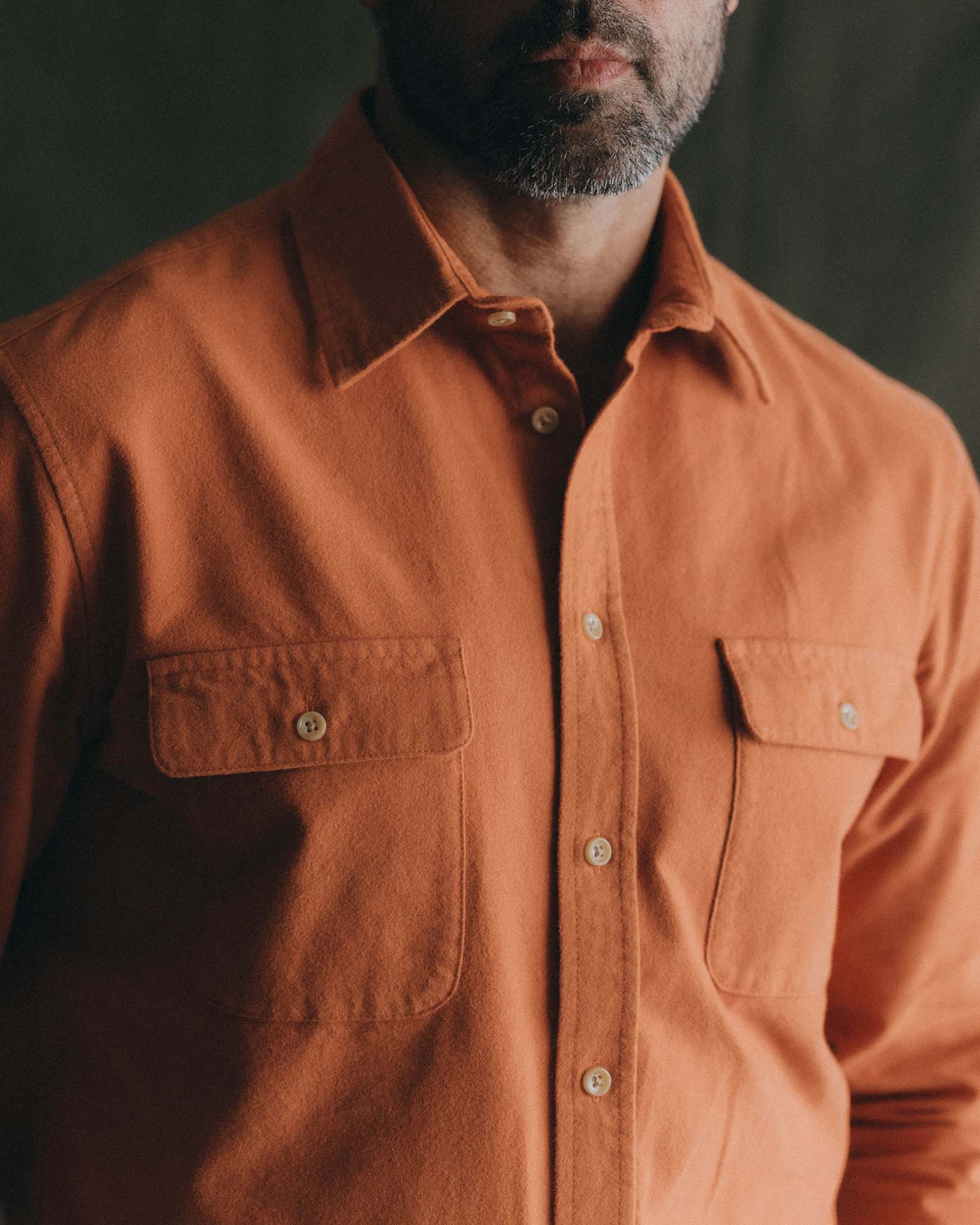 The Yosemite Shirt in Summit Orange