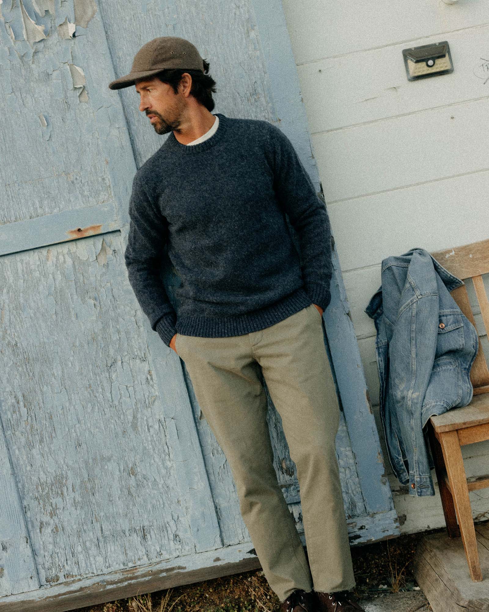 The Eastmoor Sweater in Heather Night Wool