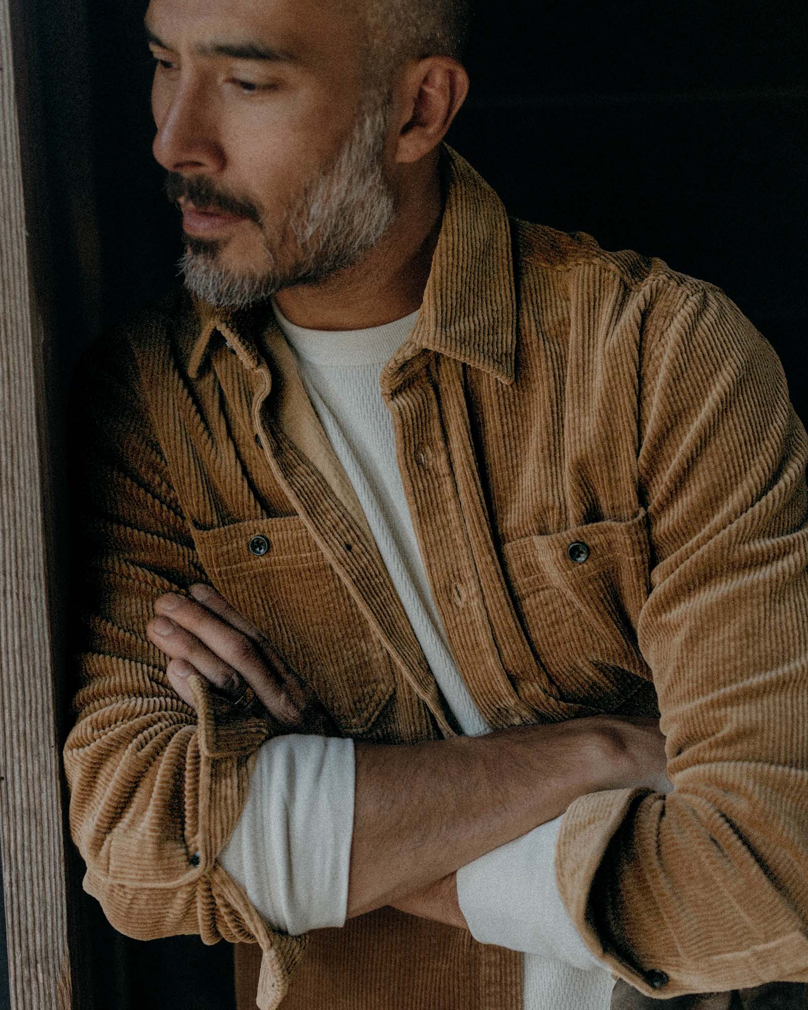 The Utility Shirt in Bourbon Corduroy