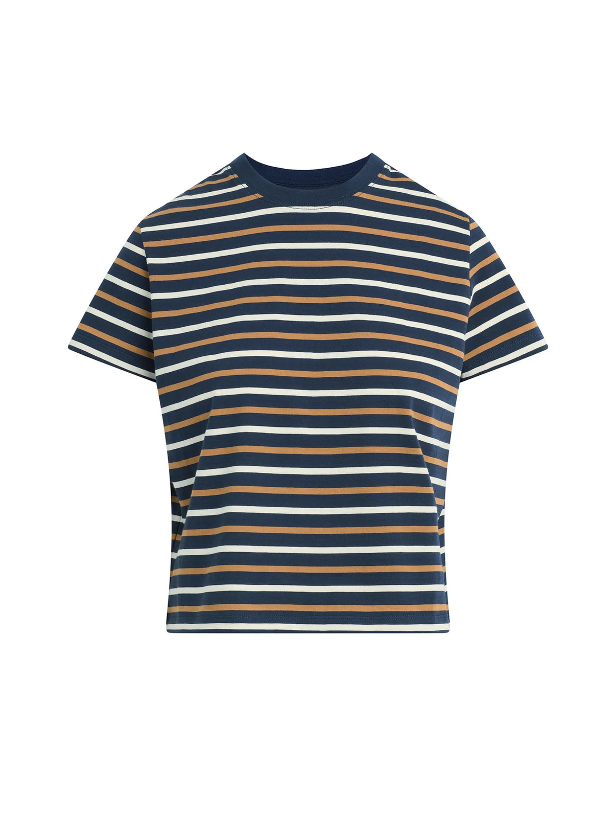 The Easy Tee - Navy / Honey Stripe