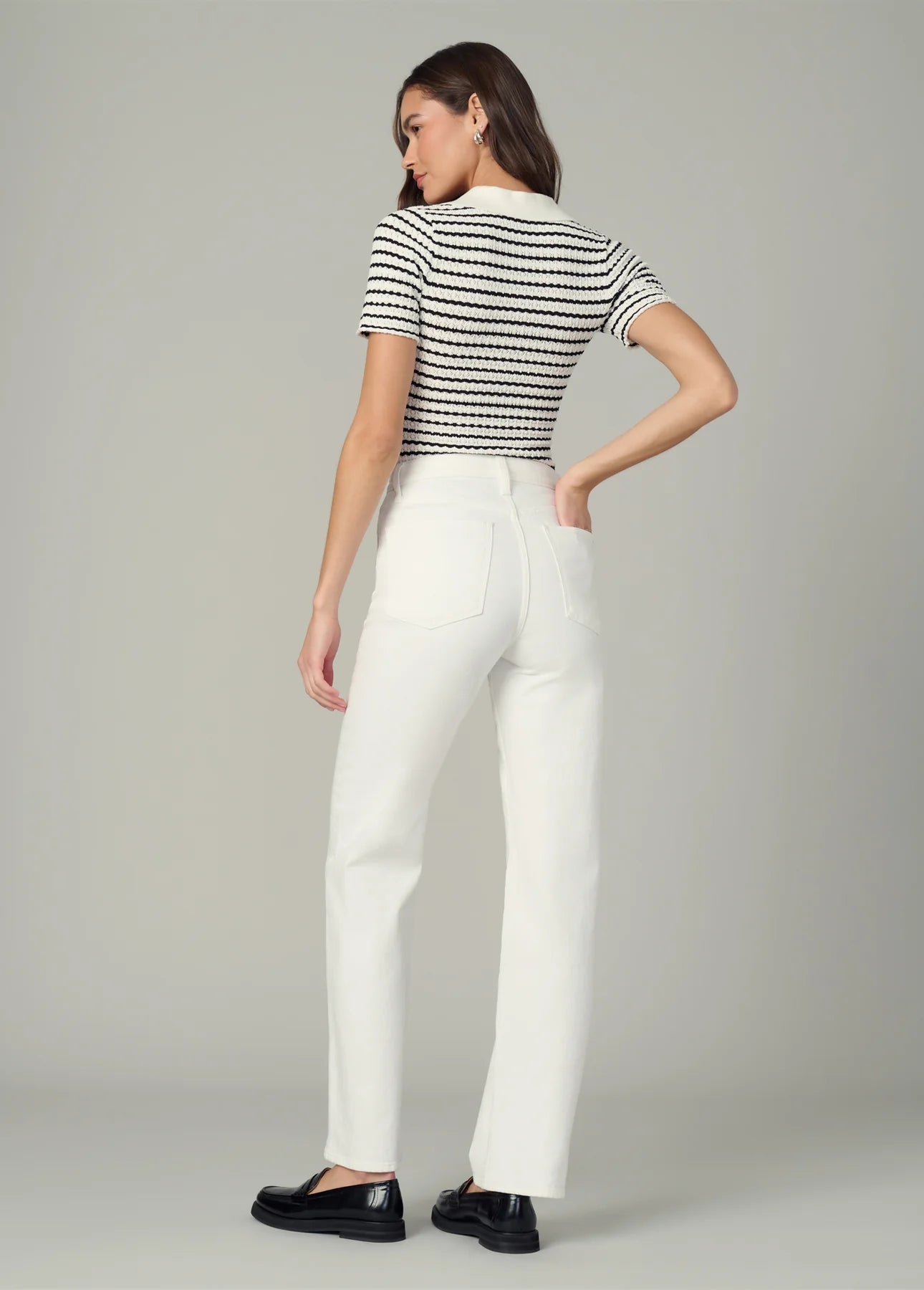 The Jess Pointelle Polo Shirt