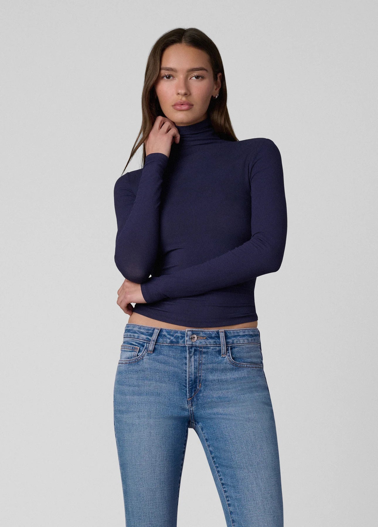 The Tony Long Sleeve Top - Rich Navy