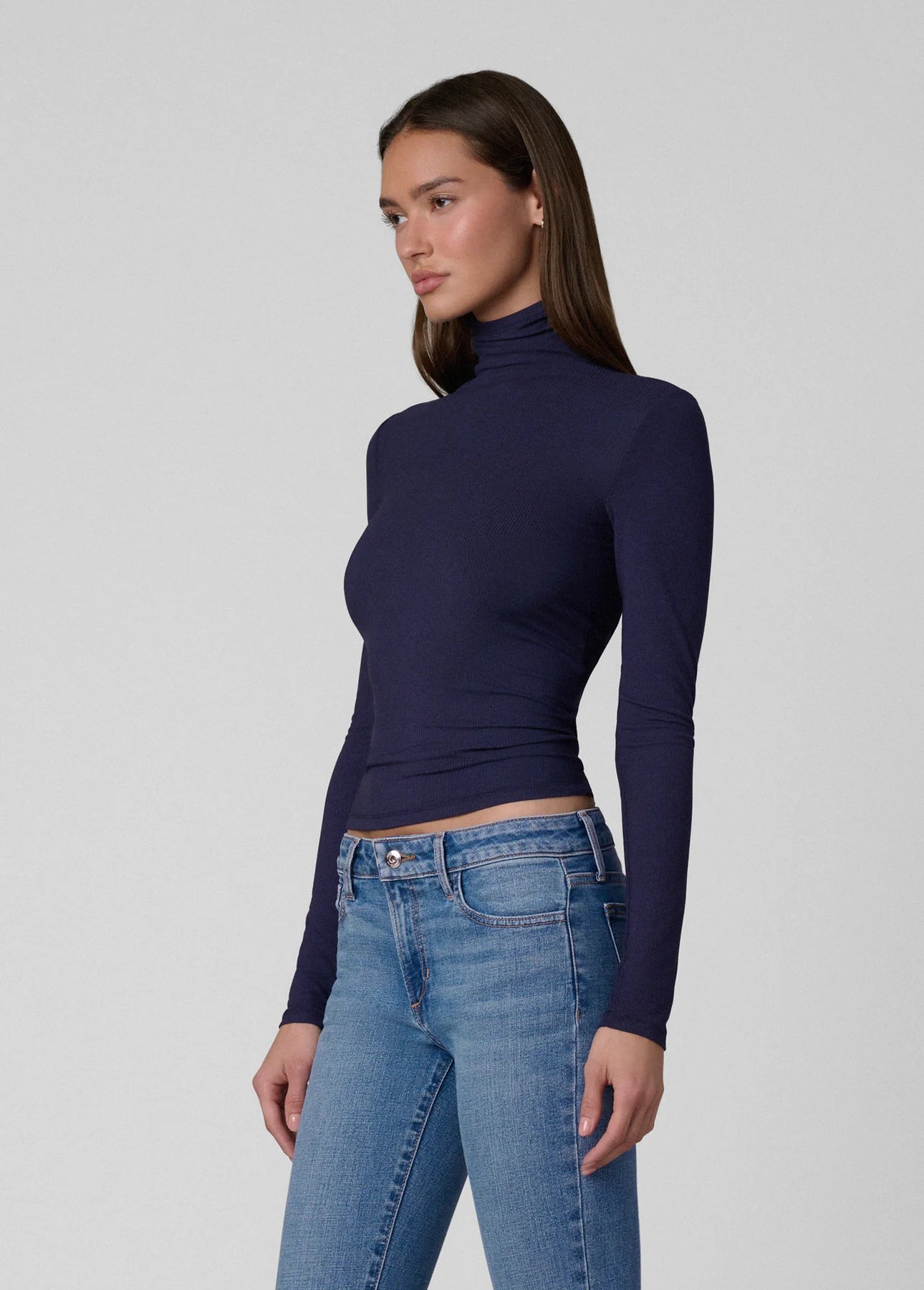 The Tony Long Sleeve Top - Rich Navy