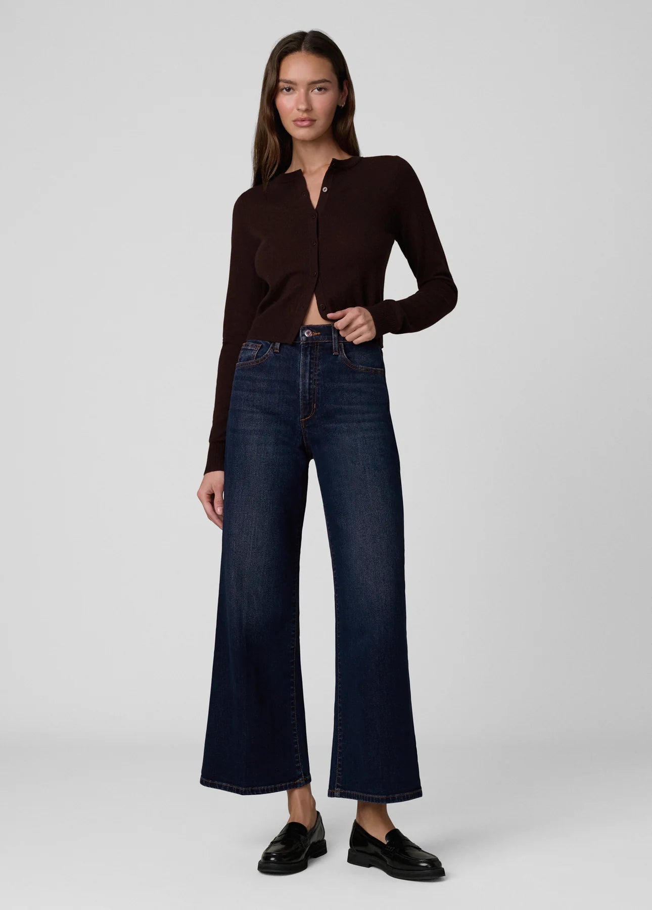 The Dani Cashmere Cardigan - Espresso