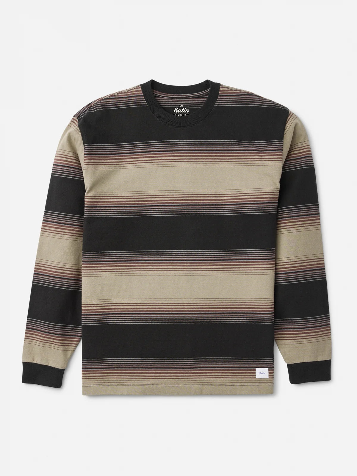 Sunset Box Fit Long Sleeve Tee - Black
