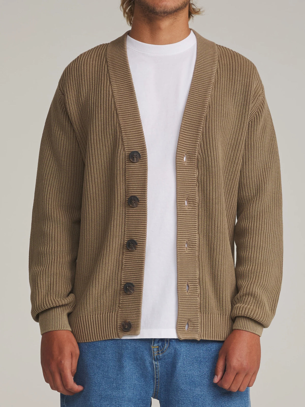 Gallant Cardigan Sweater - Light Brown