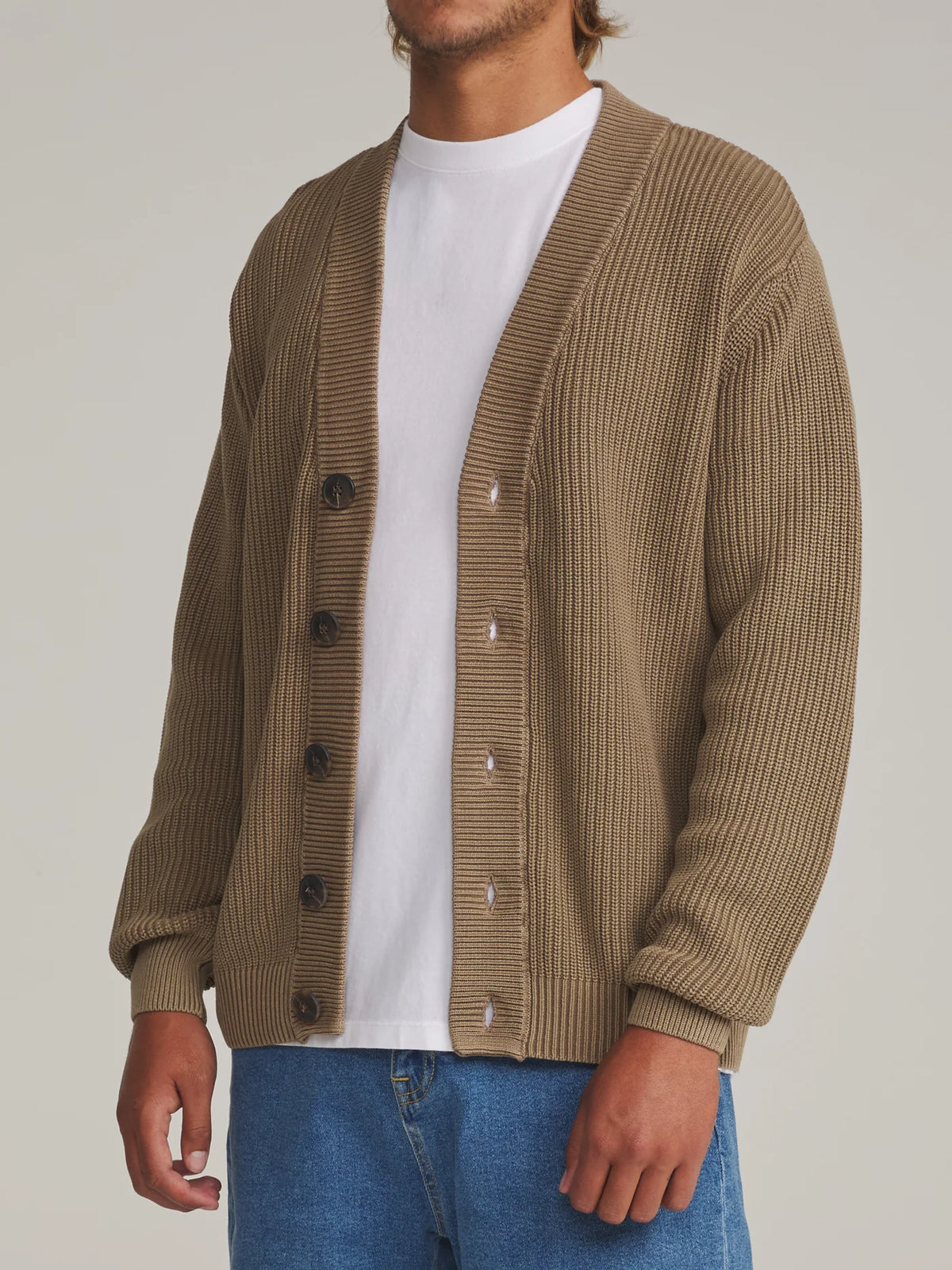 Gallant Cardigan Sweater - Light Brown