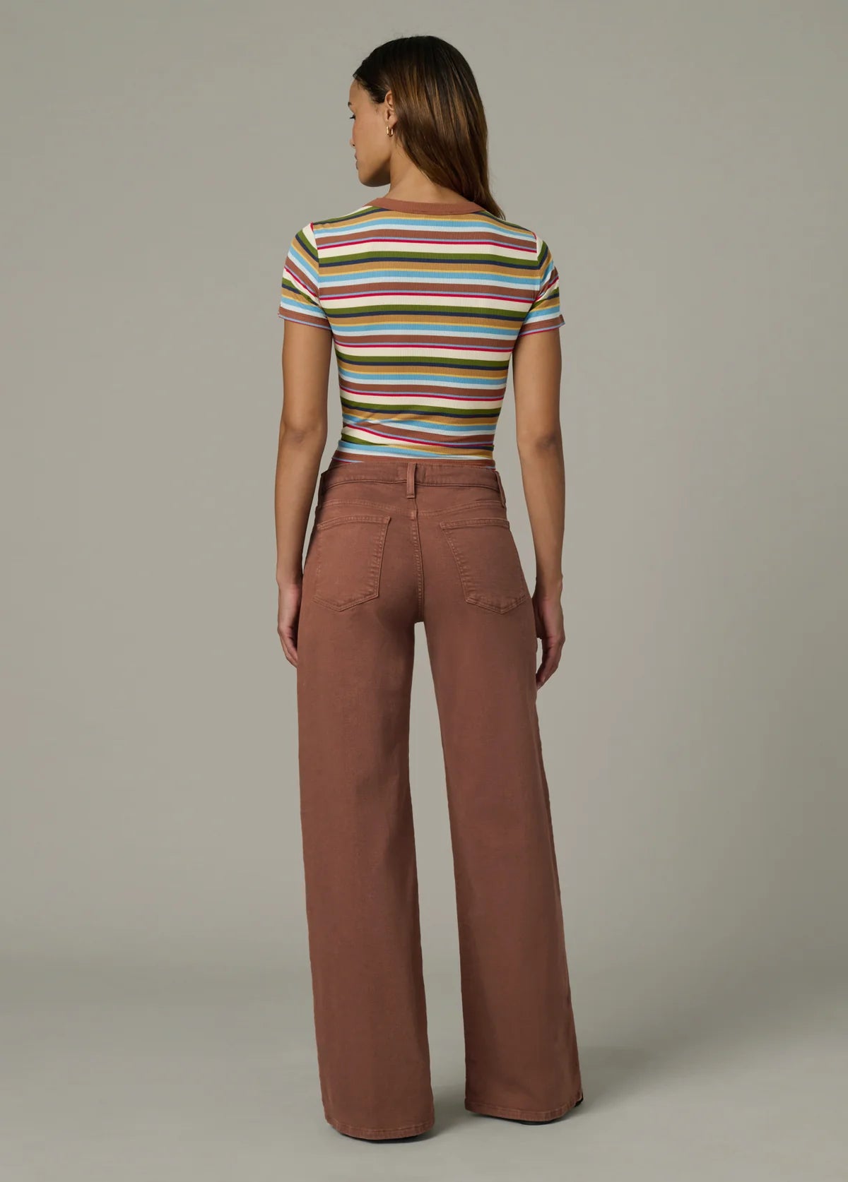 The Lou Lou - Low Rise Wide Leg - Chocolate