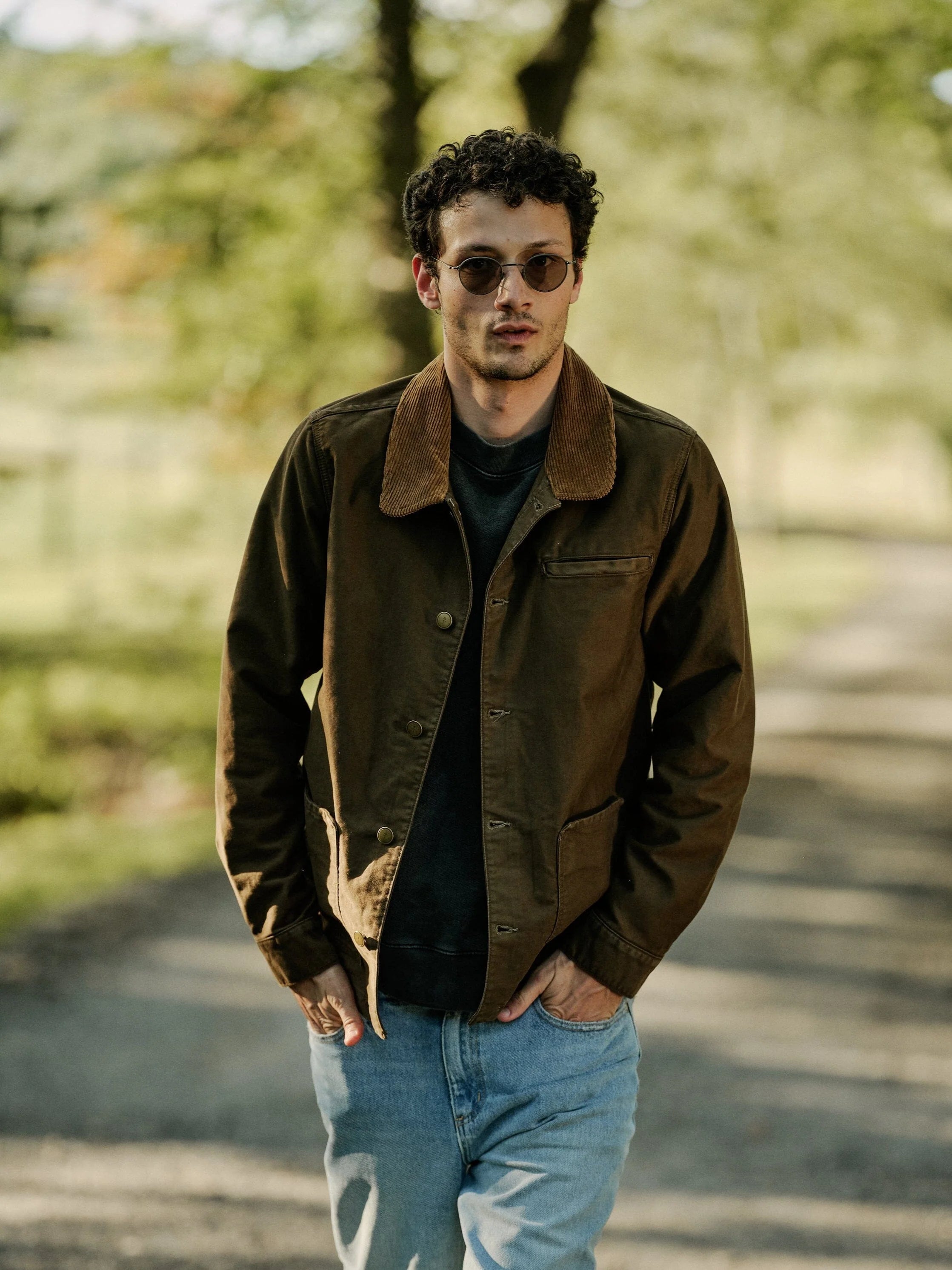 Men's Drew Jacket in Japanese Moleskin