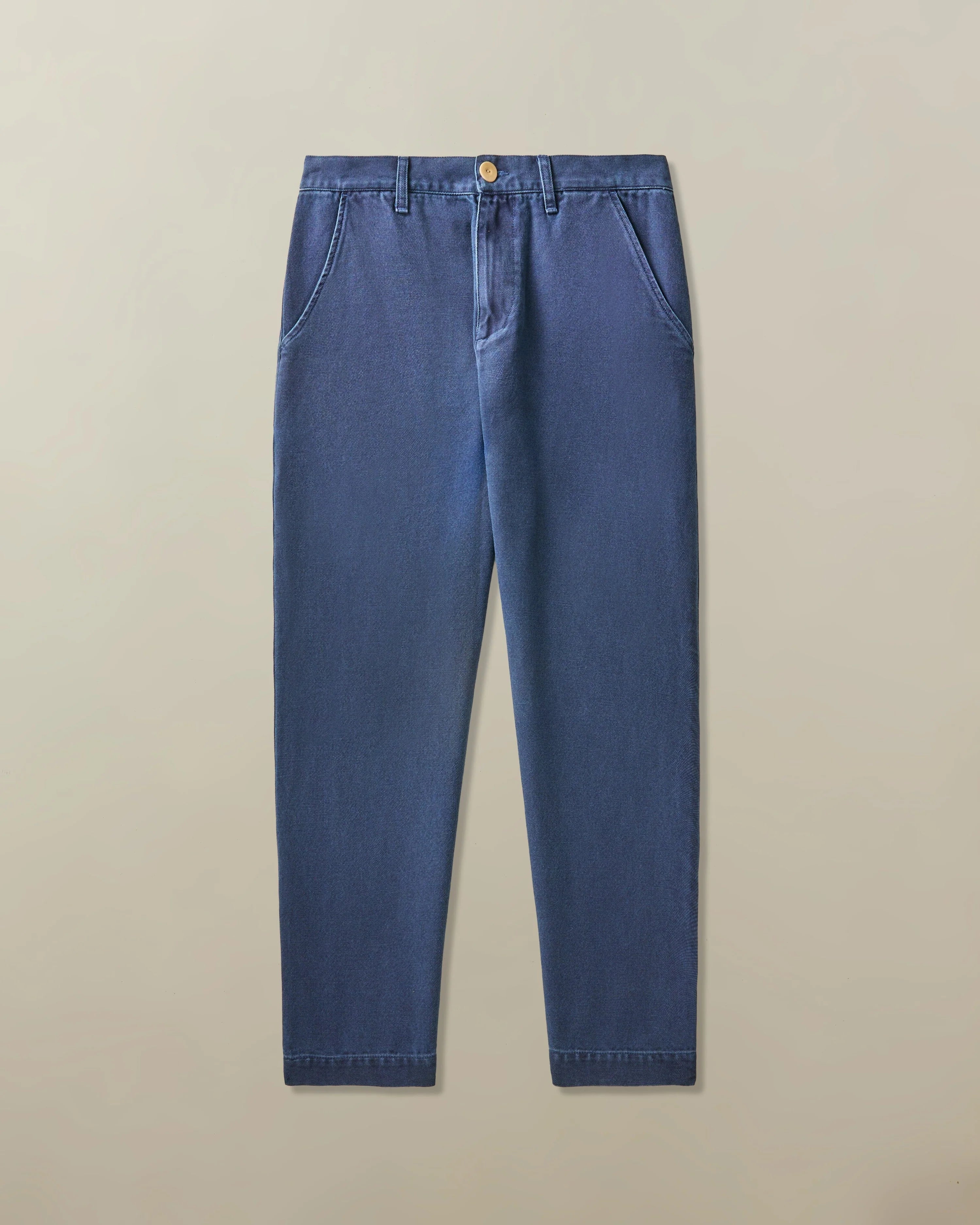 Pilon Trouser in Organic Cotton - Marine