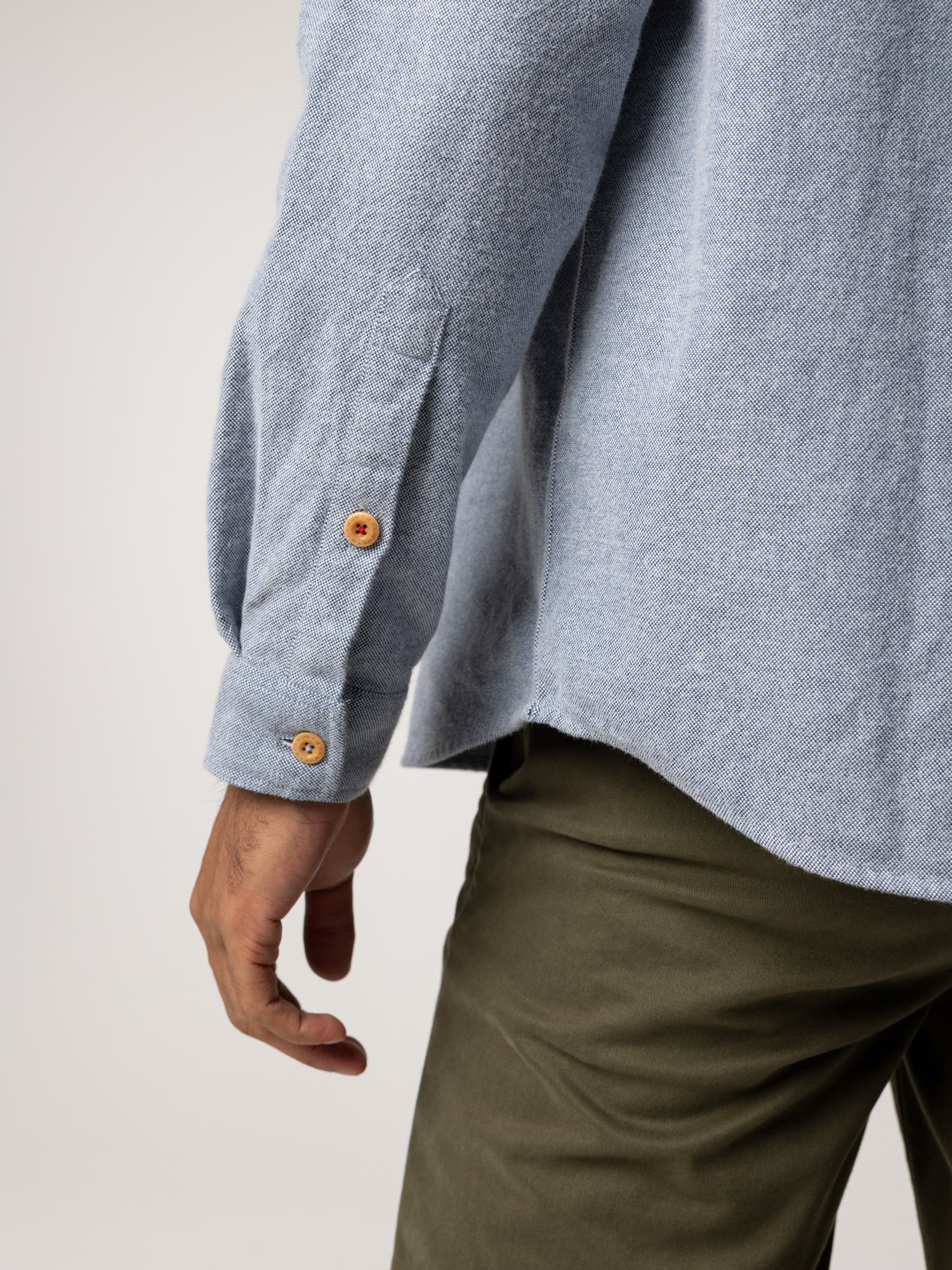 Men's Gylly Shirt - Indigo Dobby